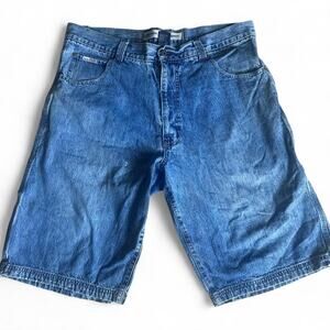 Vintage‎ blue denim Paco shorts 36' in great condition Mens Y2K
